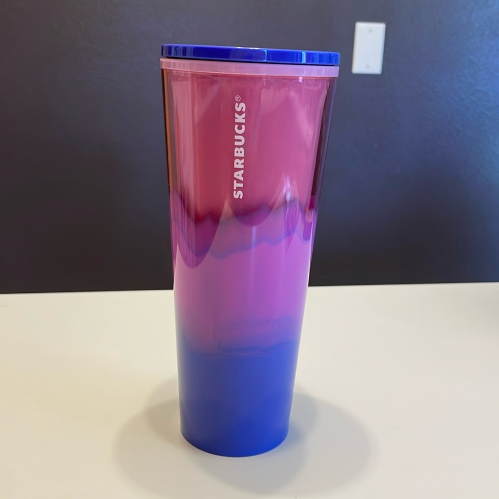 Starbucks 24 oz cold tumbler, Purple Pink double wall acrylic cup